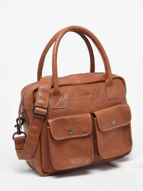 Handtas Le Dandy A4 Leder Paul marius Bruin vintage F9774-1 ander zicht 2