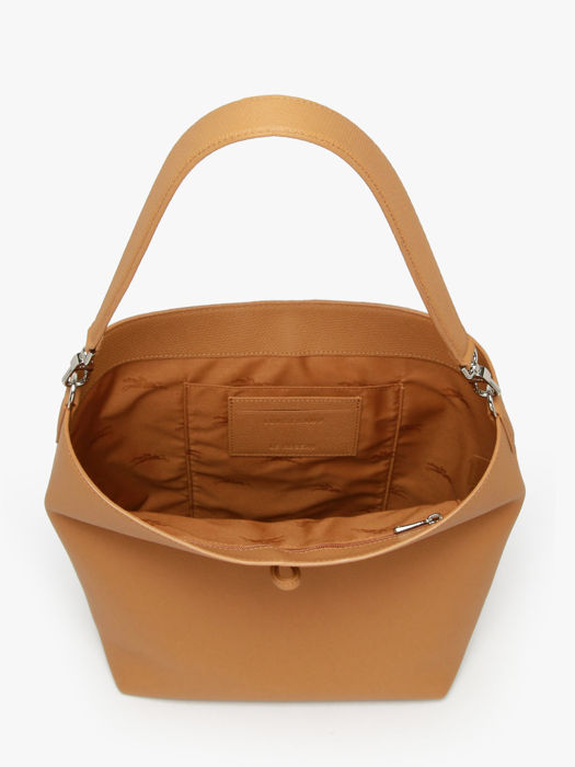 Longchamp Le roseau Schoudertas Bruin