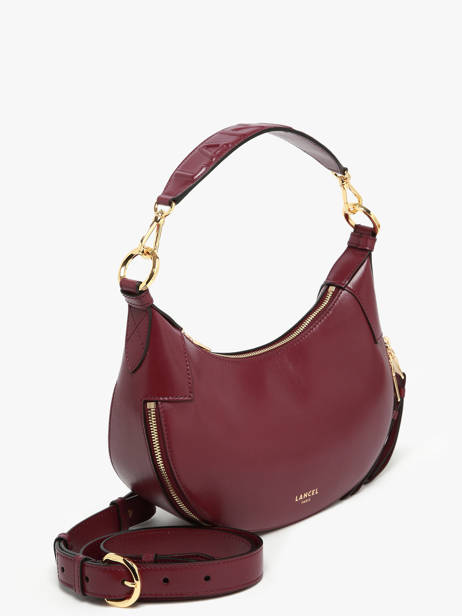 Cross Body Tas Origami Leder Lancel Violet origami A13313 ander zicht 2