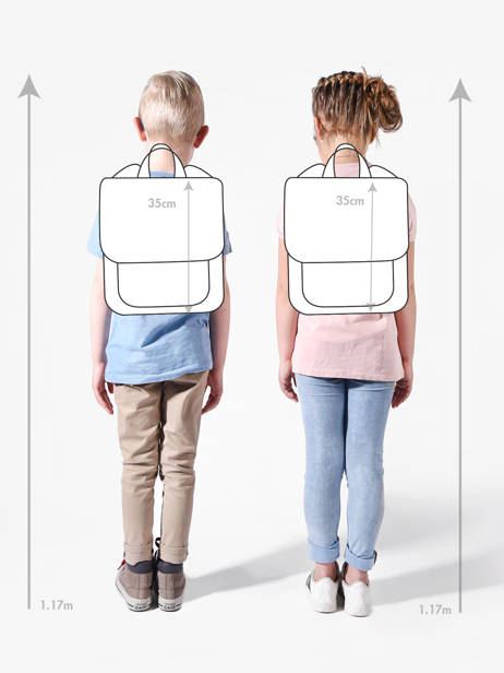 Rugzak Affenzahn Groen large friends FAL ander zicht 1