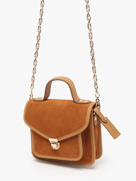Cross Body Tas La Suite Leder Paul marius Oranje la suite GEOX2SUI ander zicht 2
