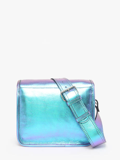 Cross Body Tas La Sacoche Scarabee Leder Paul marius Blauw scarabee SACOSSCA ander zicht 4