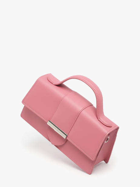 Cross Body Tas Paris Ily Leder Lancaster Roze paris ily 10 ander zicht 2