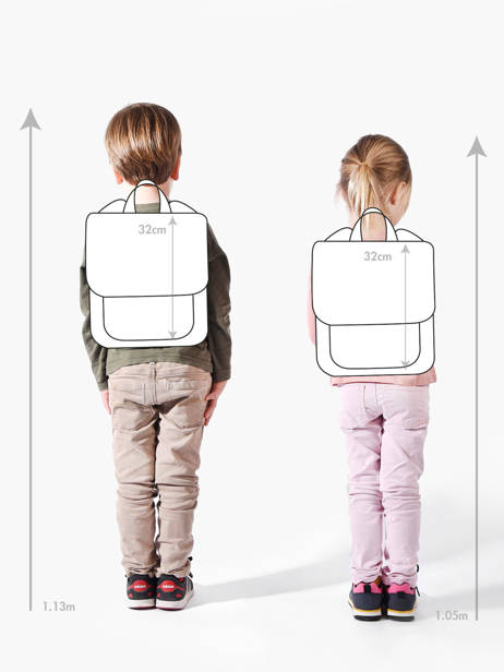 Rugzak 1 Compartiment Roxy Violet kids RJBP4915 ander zicht 1