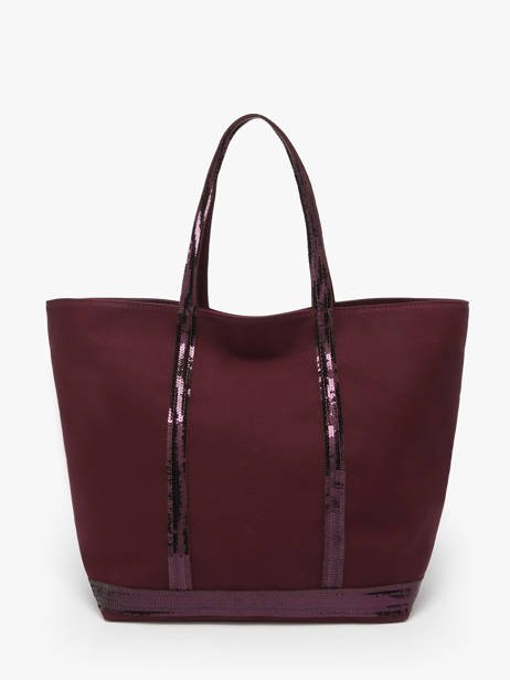 Handtas L Le Cabas Pailletten Vanessa bruno Rood cabas 1V40315 ander zicht 4