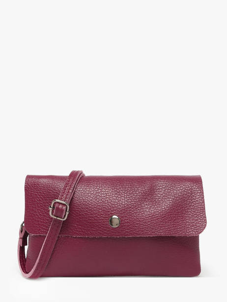 Cross Body Tas Caviar Leder Milano Rood caviar CA23067