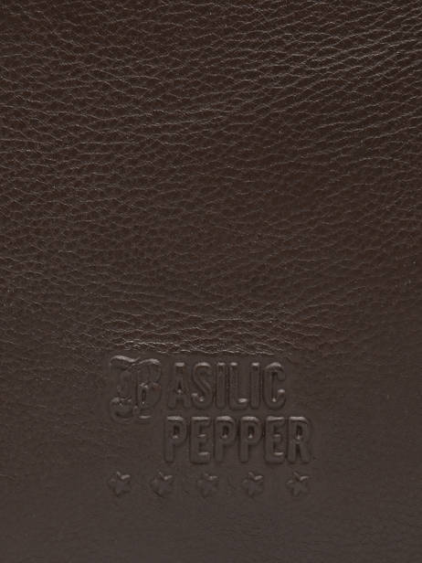 Schoudertas Cow Leder Basilic pepper Bruin cow BCOW78 ander zicht 4