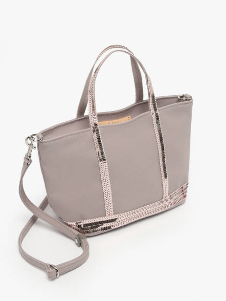 Cross Body Tas Baby Cabas Pailletten Vanessa bruno Grijs cabas 1V40410 ander zicht 1
