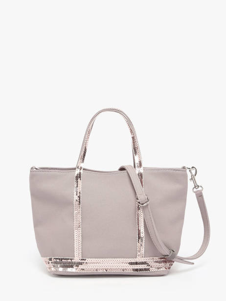 Cross Body Tas Baby Cabas Pailletten Vanessa bruno Grijs cabas 1V40410 ander zicht 3