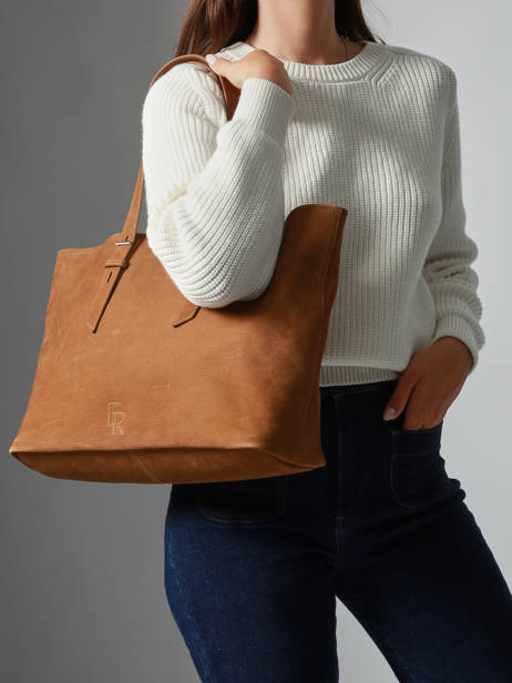 Handtas Cavalier Nubuck Leder Etrier Bruin cavalier nubuck ECAN127M ander zicht 1