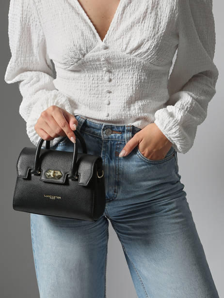 Cross Body Tas Milano Cosmos Leder Lancaster Zwart milano cosmos 79 ander zicht 1