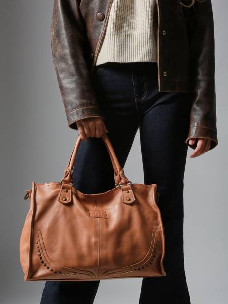 Handtassen Glam Eyelet Leder Basilic pepper Bruin glam eyelet BGLE31 ander zicht 1