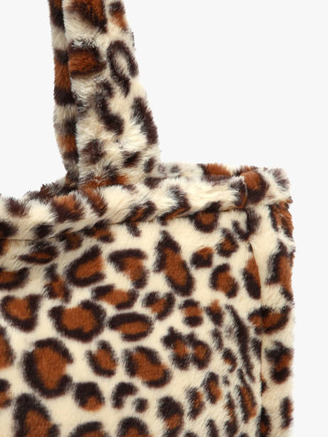 Schoudertas A4 Formaat Fur David jones Beige fur CM7878 ander zicht 2