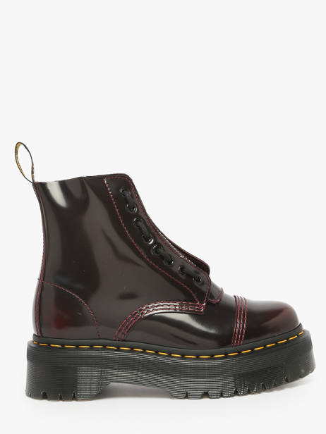 Enkellaarsjes Sinclair Uit Leder Dr martens Rood women 25233600