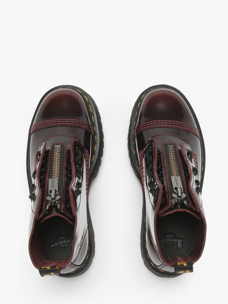 Enkellaarsjes Sinclair Uit Leder Dr martens Rood women 25233600 ander zicht 4