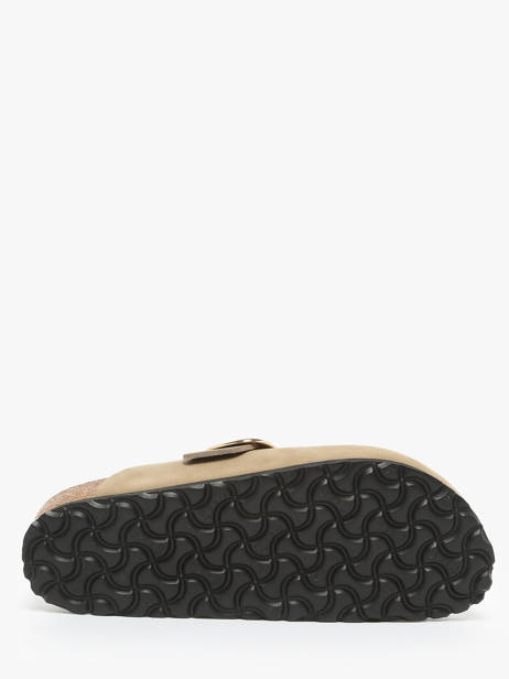 Slippers Boston Big Buckle Uit Leder Birkenstock Beige women 1030425 ander zicht 5