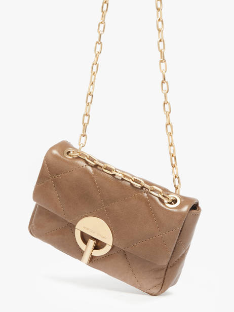 Cross Body Tas Nano Moon Leder Vanessa bruno Bruin moon 84V40326 ander zicht 2