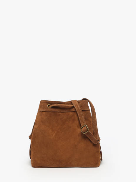 Cross Body Tas Velvet Leder Milano Bruin velvet VE241116 ander zicht 4