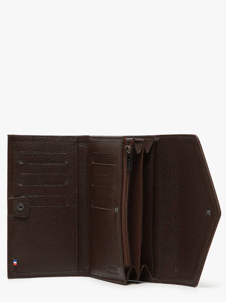 Portefeuille Madras Leder Etrier Bruin madras EMAD701 ander zicht 1