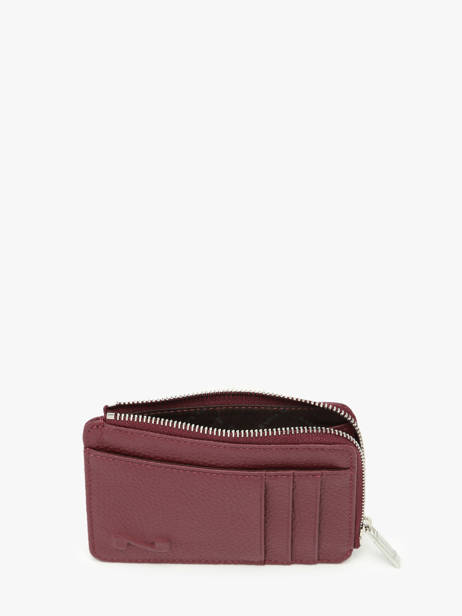 Portemonnee Met Kaarthouder Leder Nathan baume Rood original n 217N ander zicht 1