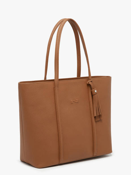 Schoudertas Nathan Leder Nathan baume Bruin nathan 36855 ander zicht 2