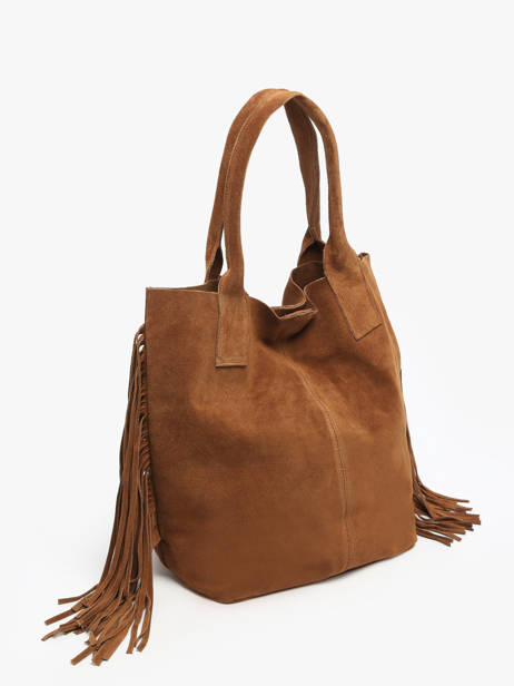 Schoudertas Velvet Milano Bruin velvet VE241114 ander zicht 2