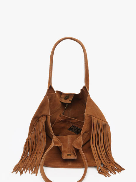 Schoudertas Velvet Milano Bruin velvet VE241114 ander zicht 3