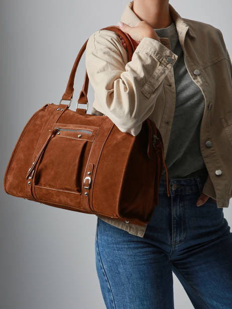 Schoudertas Velvet Miniprix Bruin velvet F7509 ander zicht 1