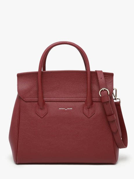 Handtas Clara Leder Nathan baume Rood nathan 2 ander zicht 3