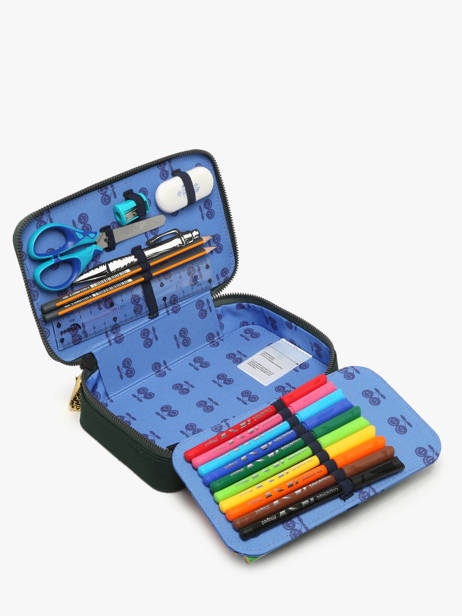 Gevulde Pennenzak 1 Compartiment Jeune premier Groen daydream boys B ander zicht 2