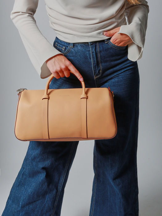 Longchamp Daylong chevron Handtas Bruin