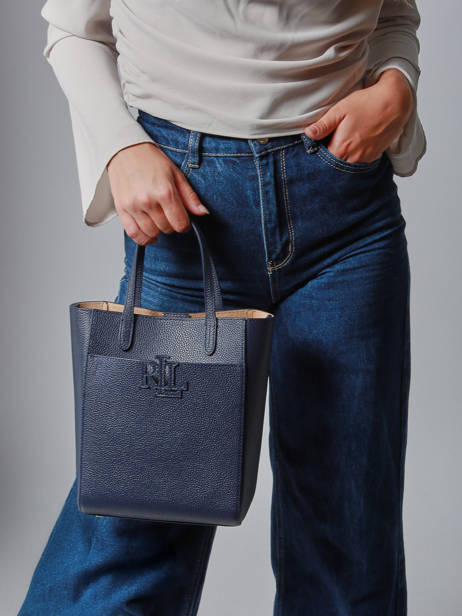 Cross Body Tas Cameryn Leder Lauren ralph lauren Blauw cameryn 31966760 ander zicht 1