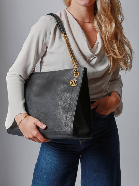 Schoudertas Bradley Leder Lauren ralph lauren Zwart bradley 31969352 ander zicht 1