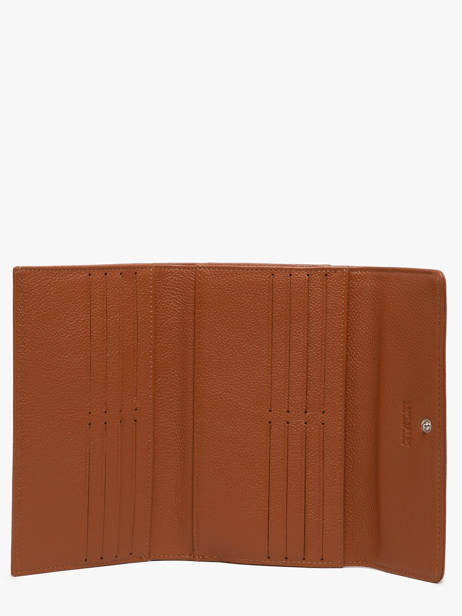 Portefeuille Foulonné Pia Leder Lancaster Bruin foulonne pm 22 ander zicht 1