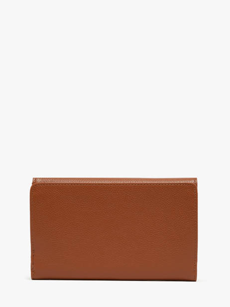 Portefeuille Foulonné Pia Leder Lancaster Bruin foulonne pm 22 ander zicht 3