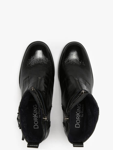 Enkellaarsjes Met Hak Evie Uit Leder Dorking Zwart women D9163 ander zicht 4