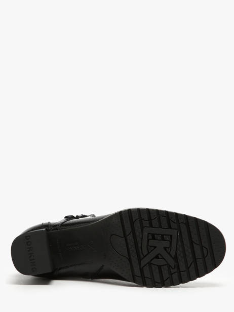 Enkellaarsjes Met Hak Evie Uit Leder Dorking Zwart women D9163 ander zicht 5