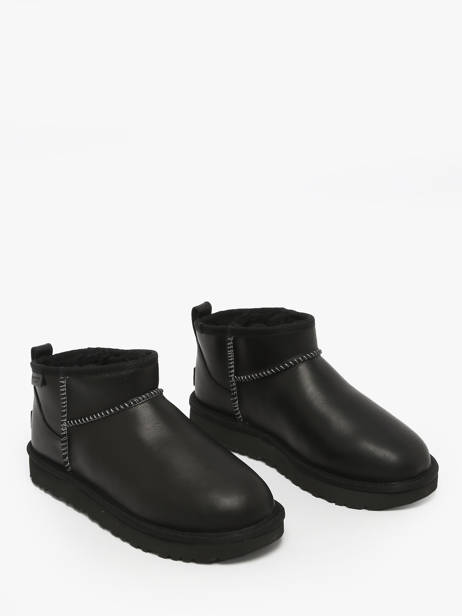 Enkellaarsjes Uit Leder Ugg Zwart women 1163490 ander zicht 2