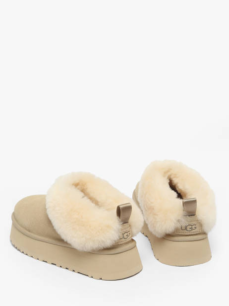 Enkellaarsjes Met Platformzool Uit Leder Ugg Beige women 1171393 ander zicht 3