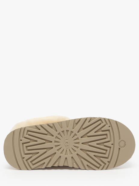 Enkellaarsjes Met Platformzool Uit Leder Ugg Beige women 1171393 ander zicht 5