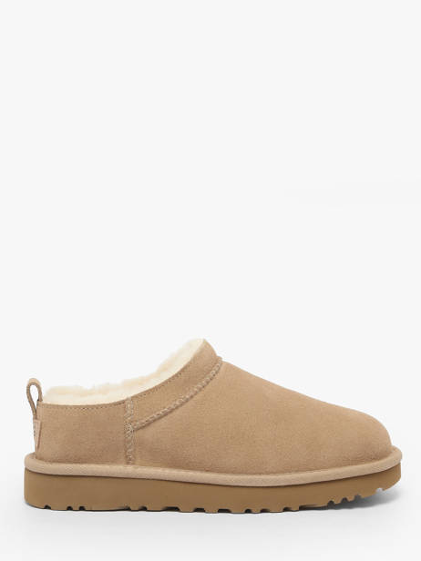 Pantoffels Uit Leder Ugg Beige women 1173891