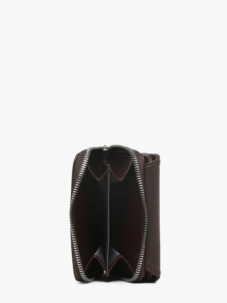 Portemonnee Classic Miniprix Bruin grained H6012 ander zicht 1