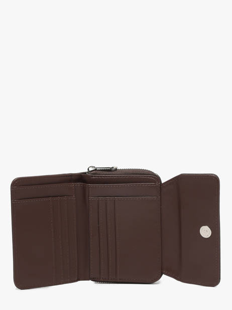 Portemonnee Classic Miniprix Bruin grained H6012 ander zicht 2