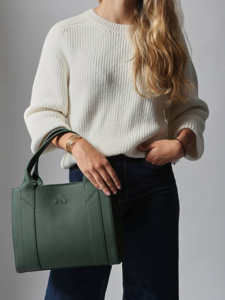 Handtas Breda Leder Nathan baume Groen mondrian 2 ander zicht 1
