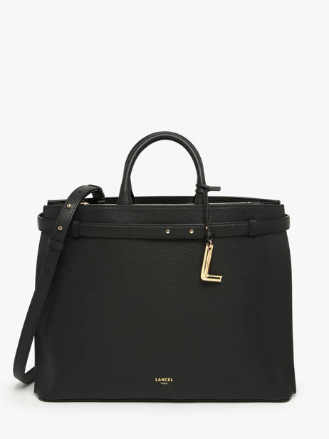 Handtas Faubourg Leder Lancel Zwart faubourg A13792