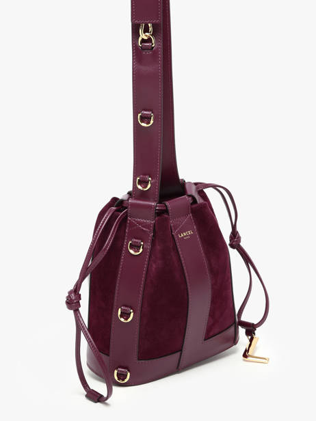 Bucket Bag S Elles Leder Lancel Violet elles A13359 ander zicht 2