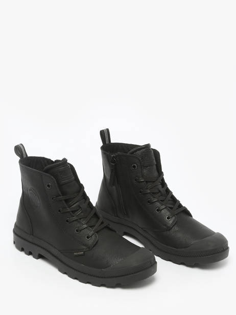 Pampa Zip Enkellaarsjes Uit Leder Palladium Zwart men 76888008 ander zicht 2