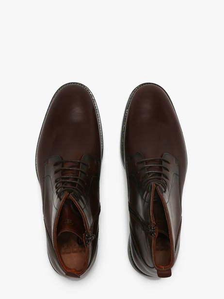 Enkellaarzen Uit Leder Kost Bruin men B ander zicht 3