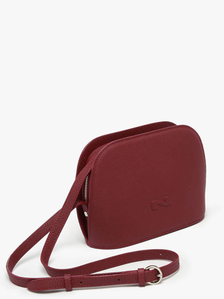 Cross Body Tas Lilou Leder Nathan baume Rood egee 2 ander zicht 2