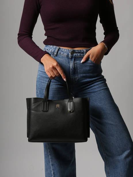 Cross Body Tas Th Distinct Polyurethaan Tommy hilfiger Zwart th distinct AW17459 ander zicht 1